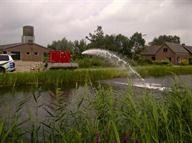 De waterpomp in de voorwetering bij Polsbroek