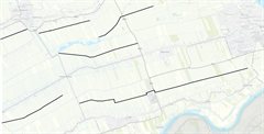 Kaartje met weteringen van het project bruggen jpg