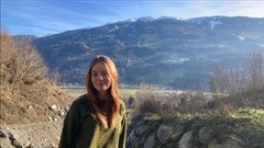 Sophie in de Alpen in Tirol