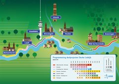 Deelgebiedskaart waarop alle tracten te zien zijn inclusief de programmering.
