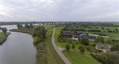 Landschap langs de Lekdijk bij traject Salmsteke-Schoonhoven