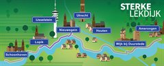 Sterke Lekdijk-Aangrenzende steden Schoonhoven, Lopik, Ijsselstein, Nieuwegein, Utrecht, Houten, Wijk bij Duurstede, Amerongen