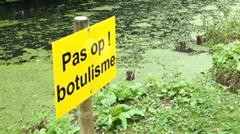 Botulisme waarschuwingsbord