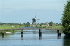 De maalvliet van de molen van Spengen