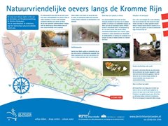 Informatiebord natuurvriendelijke oevers langs Kromme Rijn