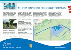 Bord Hoe werkt waterbergingsgebied Blokhoven