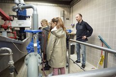 Excursie op rwzi Nieuwegein