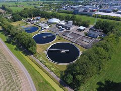De rioolwaterzuivering in Woerden