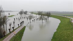 Hoogwater Lekdijk