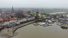 Hoogwater Lekdijk