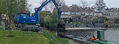 Bagger werkzaamheden in Nieuwegein