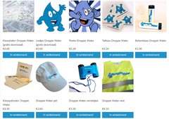 Webshop Droppie Water (knippen en plakken)