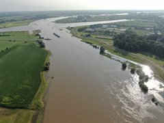 Hoogwater Lekdijk