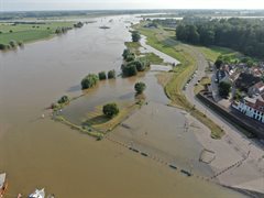 Hoogwater Lekdijk