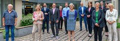 Demissionair minister Van Nieuwenhuizen met verschillende bestuurders uit de Regio Utrecht