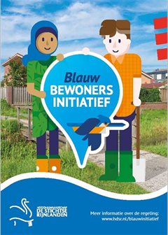 Voorkant flyer Blauw Bewonersinitiatief