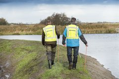 Dijkwachten in actie bij een eerdere crisisoefening