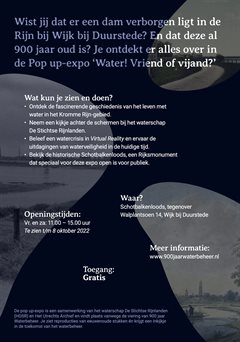 Voorkant Flyer expositie Water! Vriend of vijand?