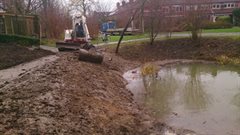 werk aan waterkwaliteit in Houten