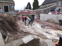 De sloop van de brug duurde slechts een paar dagen