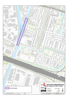 Kaart verontreiniging Merwedekanaal
