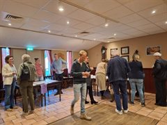 Het projectteam op een van de bewonersbijeenkomsten.