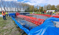 Oefenen met mobiele keringen in IJsselstein