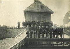 Gemaal De Adriaan in 1923 bij de elektrificatie