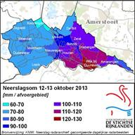 Neerslag 12 en 13 oktober 2013