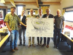 Initiatiefnemers Aquafarm na ondertekening