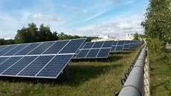 Het zonnepark op de rwzi De Bilt