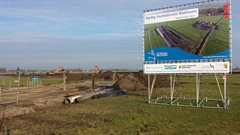 Bouwbord polder Blokhoven