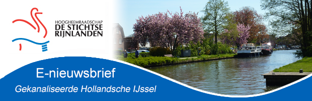 Header nieuwsbrief Gekanaliseerde Hollandsche IJssel Header nieuwsbrief Gekanaliseerde Hollandsche IJssel