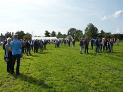 Veel belangstellenden bij de 1e drain